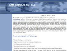 Tablet Screenshot of camcapitalco.com